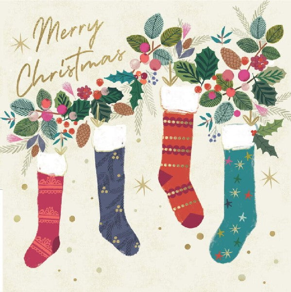 Stockings Christmas Card