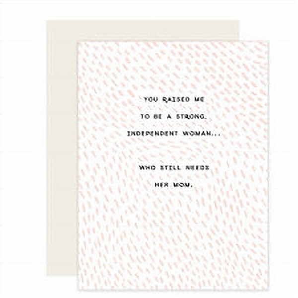 Independent Woman Mother's Day Card
