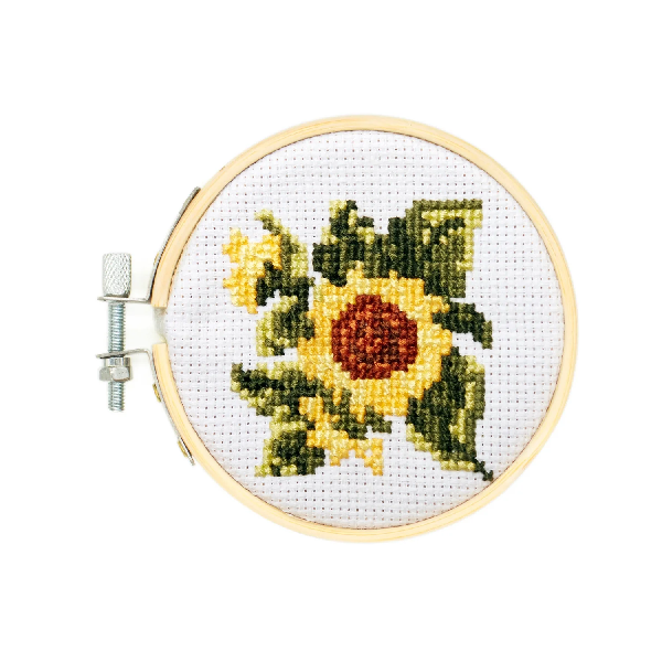 Mini Sunflower Cross Stitch Embroidery Kit