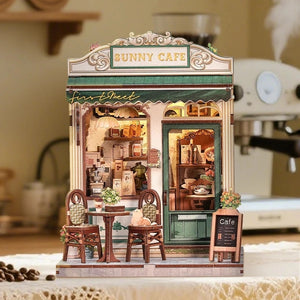 DIY Miniature Book Nook Kit | Sunny Cafe