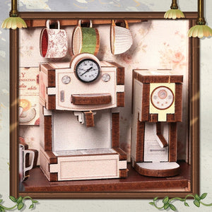 DIY Miniature Book Nook Kit | Sunny Cafe