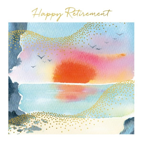 Sunset Retirement Card