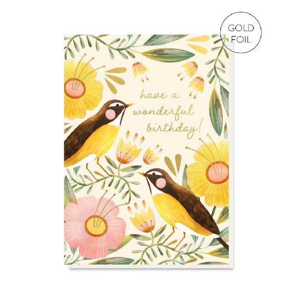Sunshine Garden Birthday Card