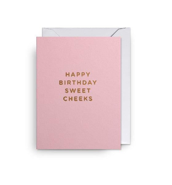 Sweet Cheeks Mini Birthday Card