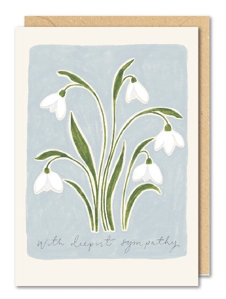 Snowdrops Sympathy Card