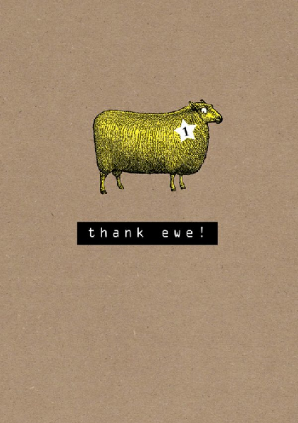 Thank Ewe Thank You Card