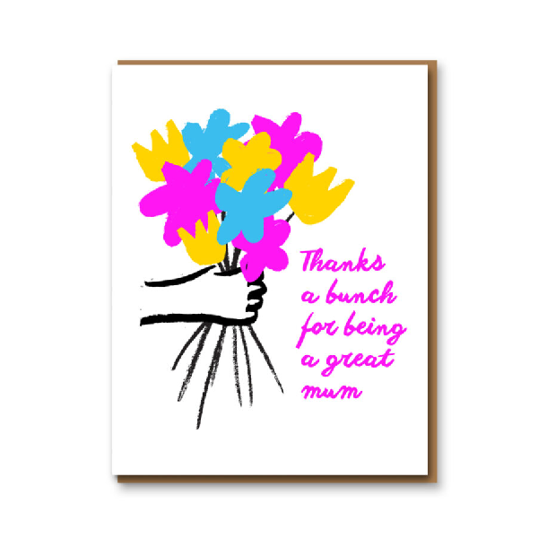 Bunch Of Flowers Mother's Day Card