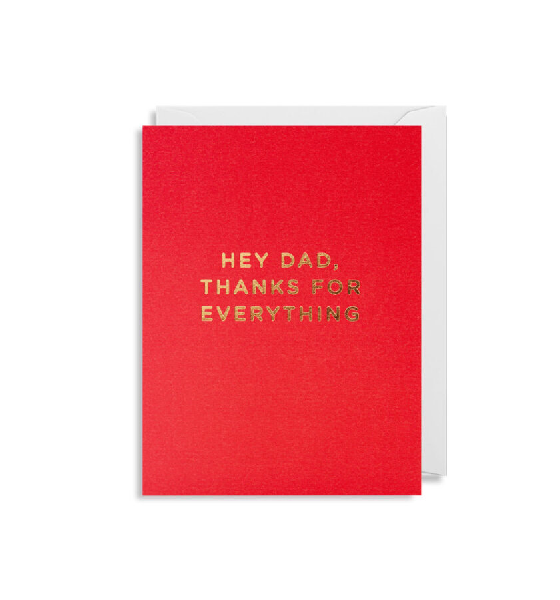 Thanks For Everything Father's Day Card