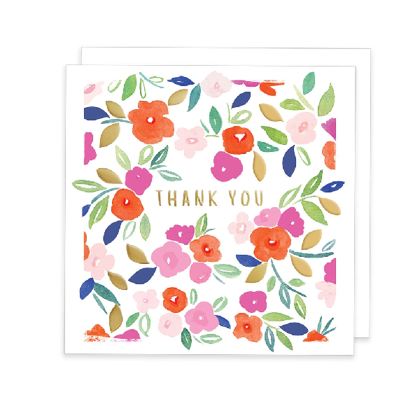 Florals Thank You Card