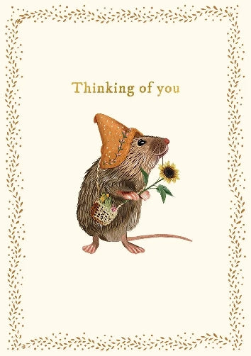 Mouse Thinking Of You Card