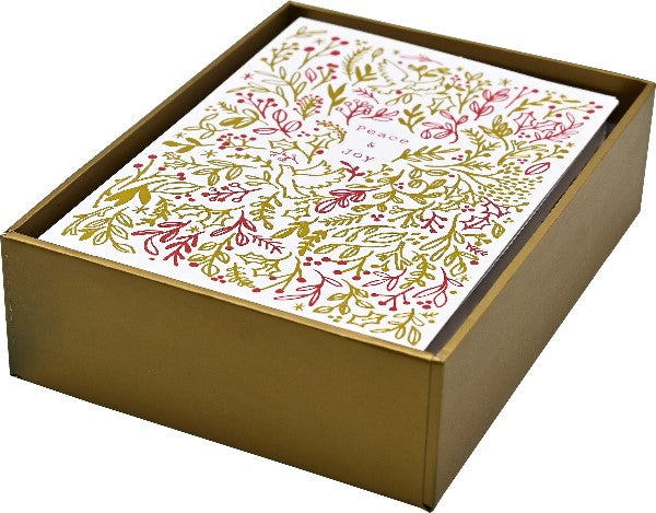 Tidings of Peace and Joy Boxed Christmas Cards