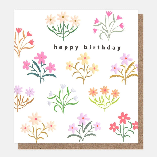 Tiny Floral Birthday Card