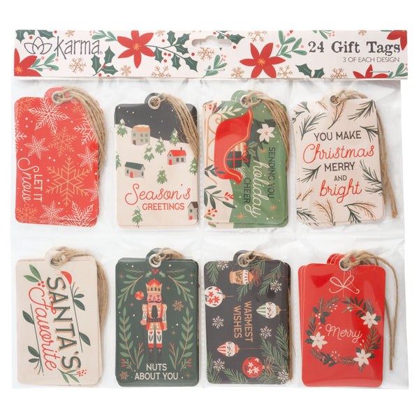 Traditional Gift Tag Set | Holiday Gift Wrap Supplies | The Gifted Type