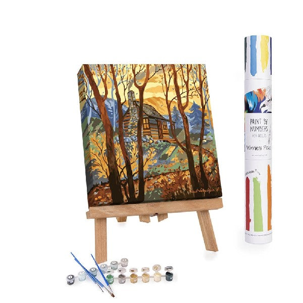 Trail To The Cabin DIY Paint By Numbers Kit
