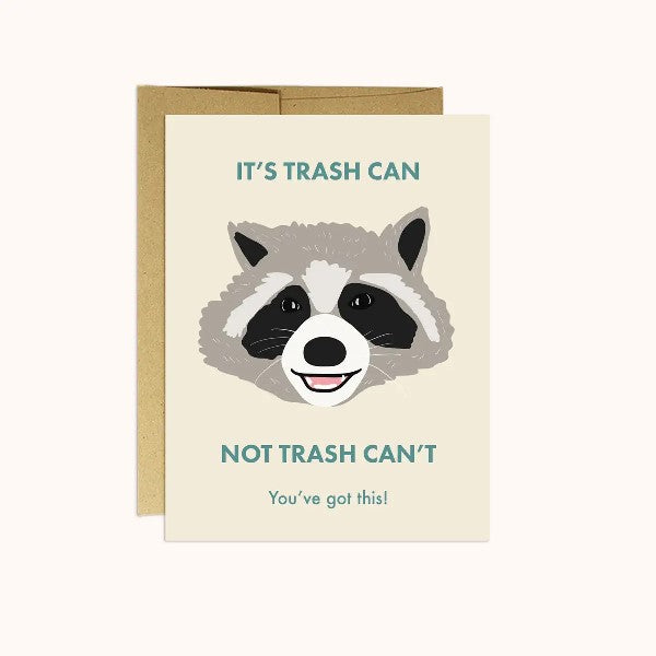It's Trash Can Friendship Card