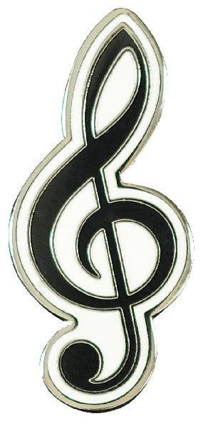 Treble Clef Enamel Pin