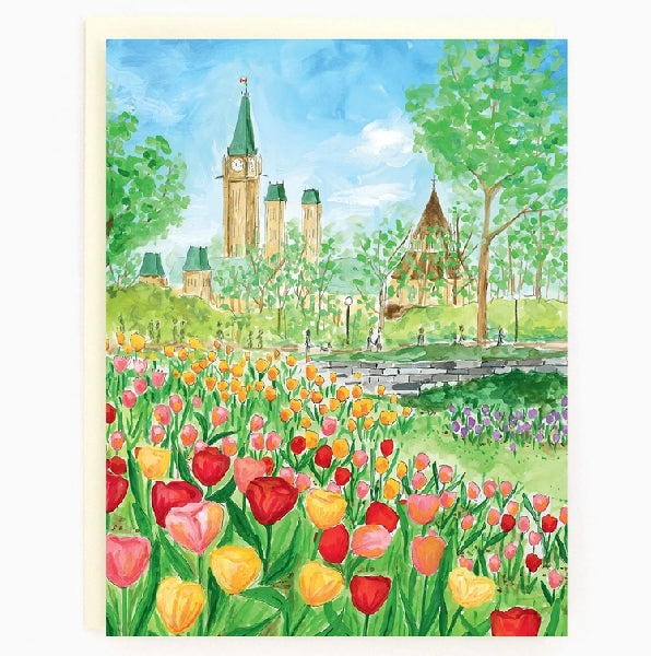 Ottawa Tulip Festival Blank Art Card