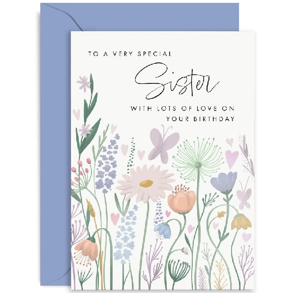 Very Special Sister Birthday Card