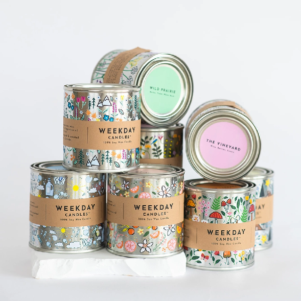 Weekday Candles Pain Tin Candle | The Vineyard