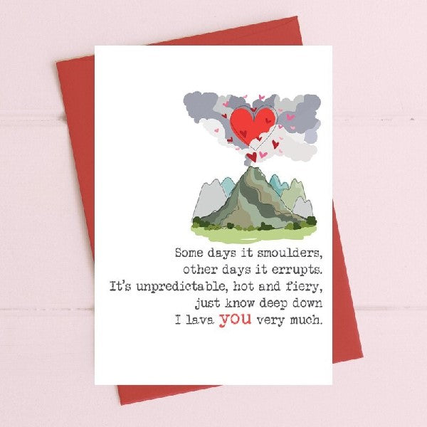 Volcanic Love Card