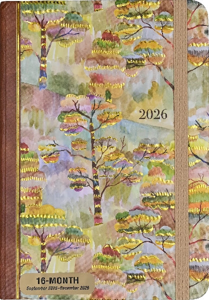 Peter Pauper 2026 16-month Agenda | Watercolor Treescape