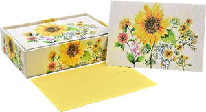 Watercolour Sunflower Blank Notecards