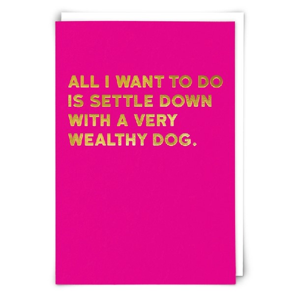 Wealthy Blank Humour Card