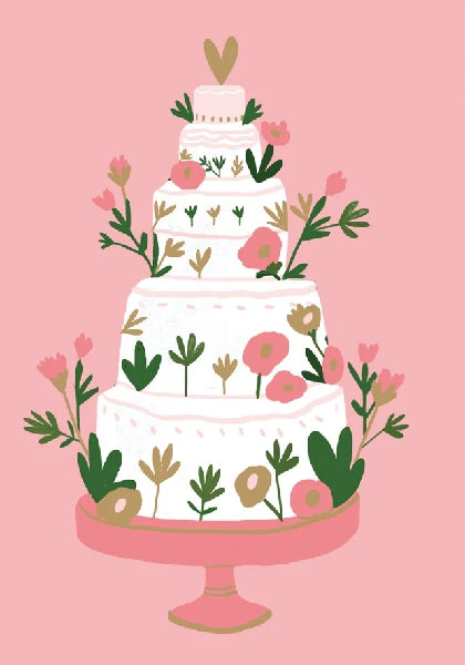 Wedding Cake Wedding Card