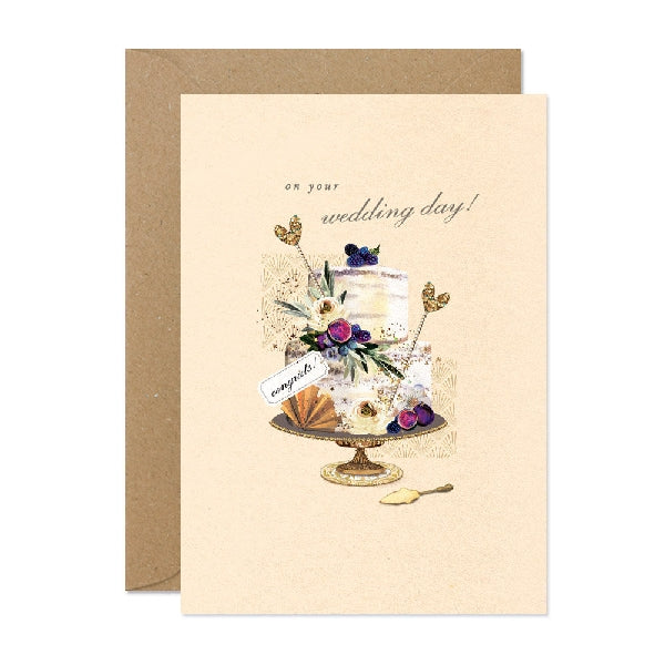 Wedding Day Cake Wedding Card