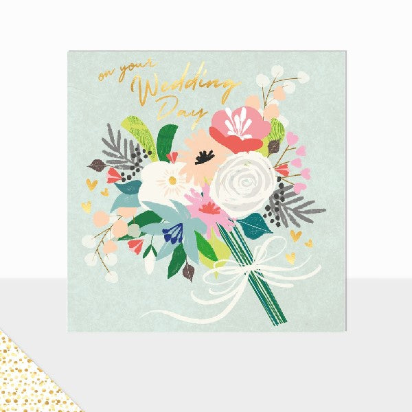 Wedding Day Bouquet Wedding Card