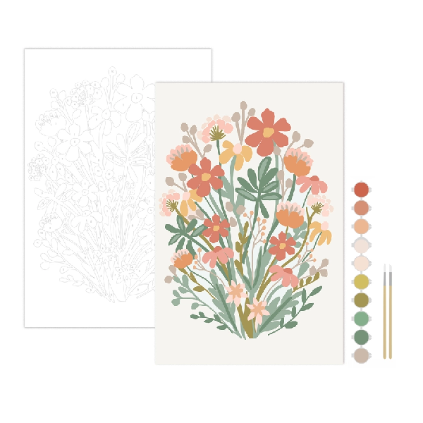 Breathe People Paint By Numbers Kit | Wildflowers