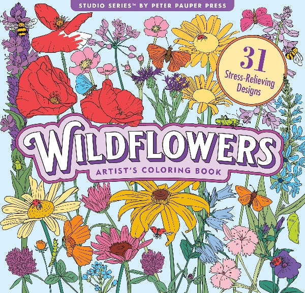 Wildflowers Colouring Book