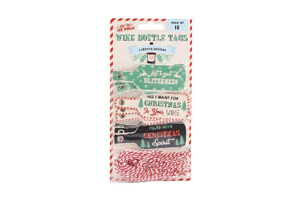 Christmas Wine Bottle Gift Tags