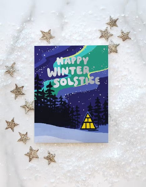 Aurora Borealis Holiday/Solstice Card