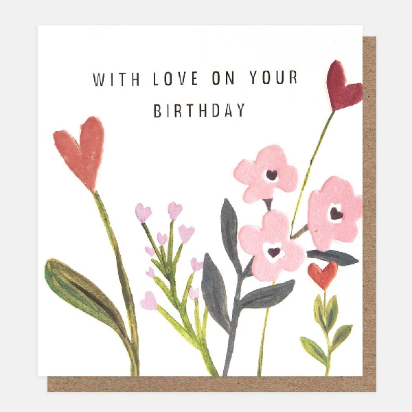 With Love Birthday Card
