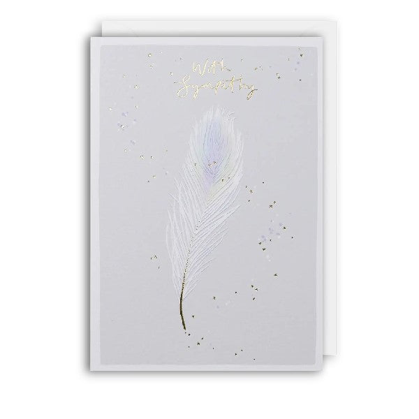 Feather Sympathy Card