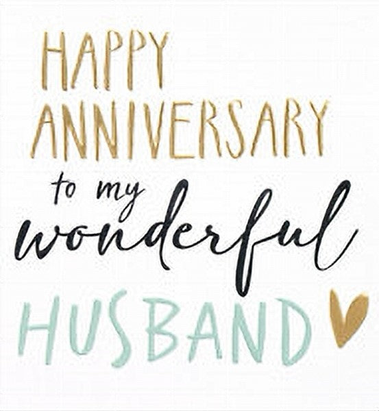 My Wonderful Husband Anniversary Card