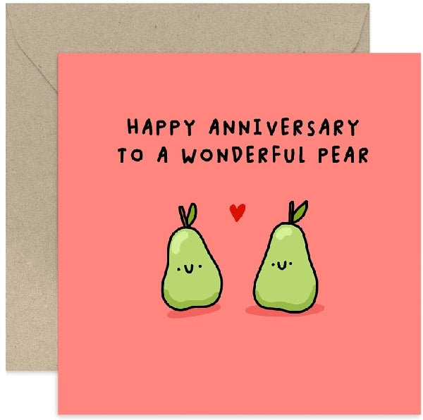 Wonderful Pear Anniversary Card