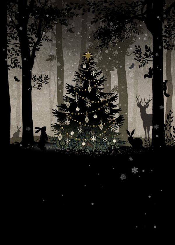 Woodland Gathering Christmas Card