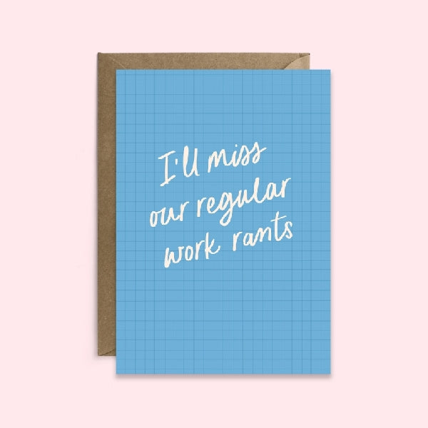Work Rants Goodbye Card