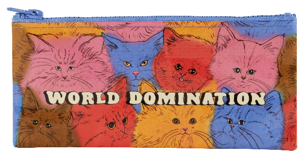 Blue Q Pencil Case | World Domination