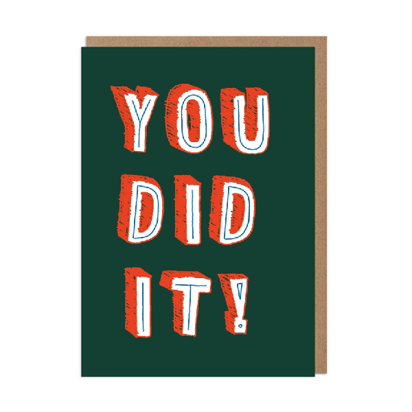 You Did It Congratulations Card