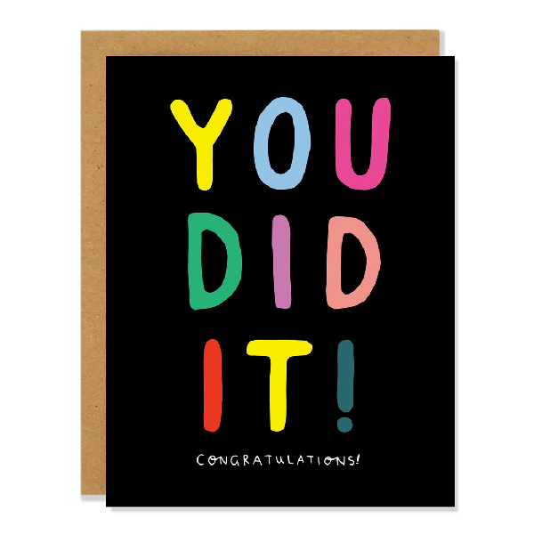 You Did It! Congratulations Card