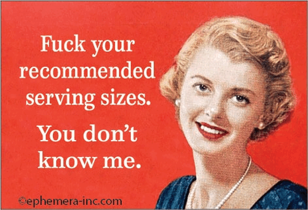 Serving Sizes Magnet