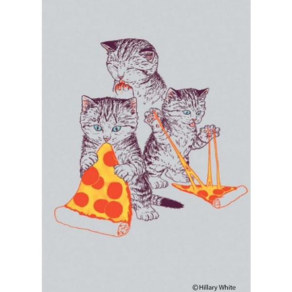 Kitties Eating Pizza - Magnets