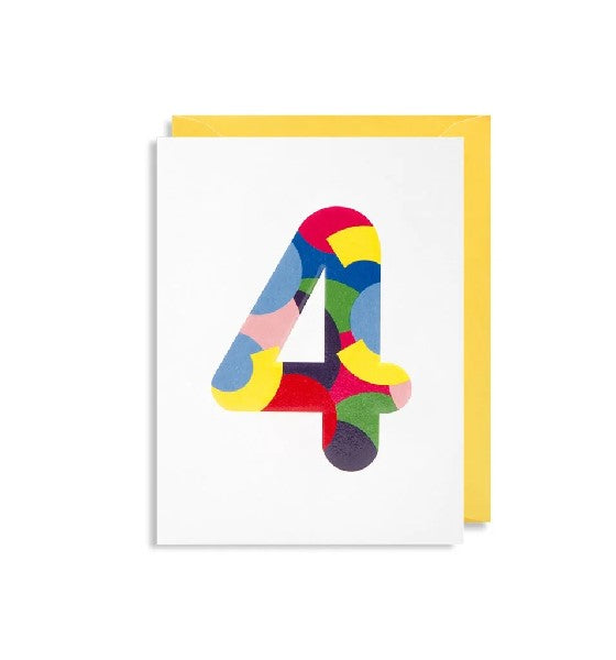 4th Birthday Mini Card