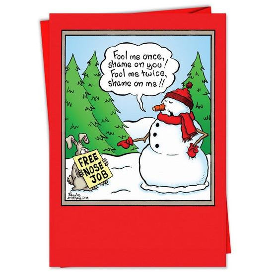 Free Nose Job | Christmas Card