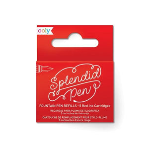 Splendid Fountain Pen Ink Refills | Red | The Gifted Type