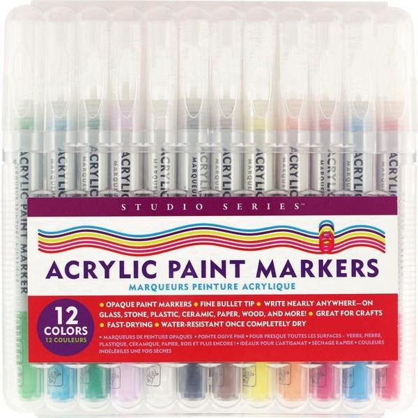 Acrylic Paint Markers - Set of 12
