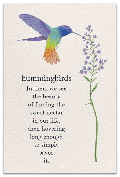 Hummingbirds Birthday Card